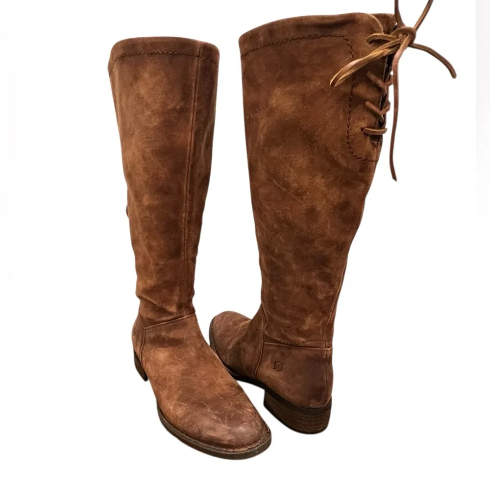 Born Brown Suede Boots Women’s 8